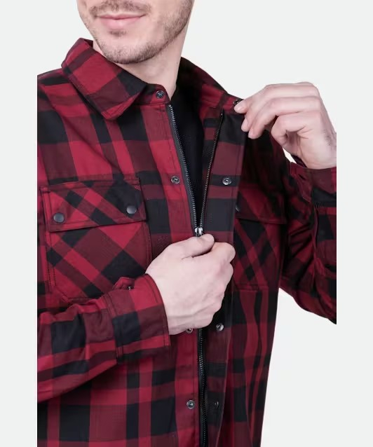 Camasa moto Raven Subotica - Aramida integral, protectii CE umeri/coate, inchidere fermoar + capse [5]