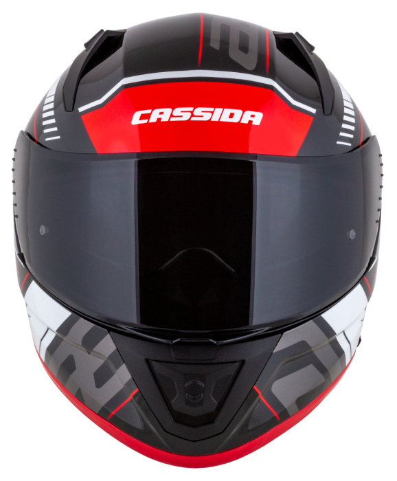 Casca Cassida Integrala Aero Drome Negru-Rosu-Alb Omologare ECE 22.06. [4]