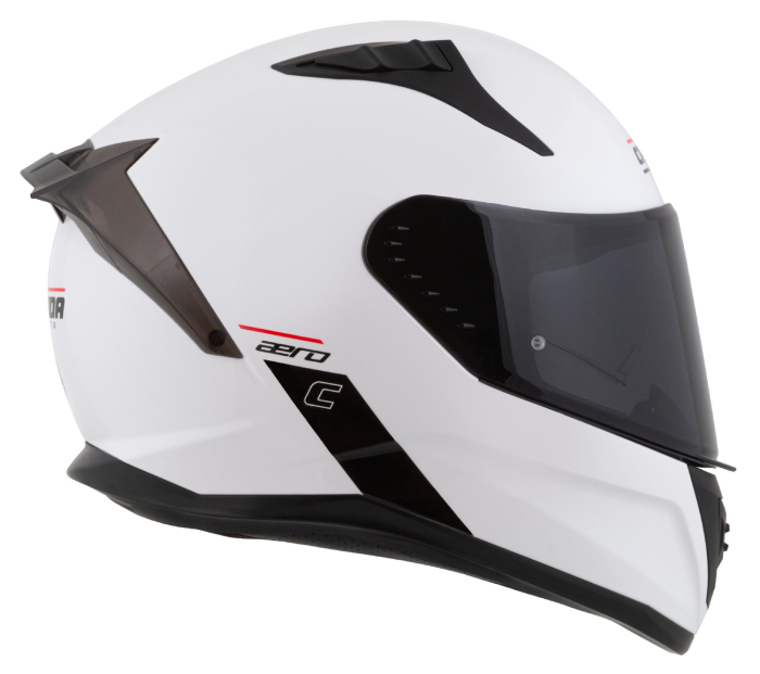 Casca Cassida Integrala Aero Solid Alb-Negru Omologare ECE 22.06. [4]