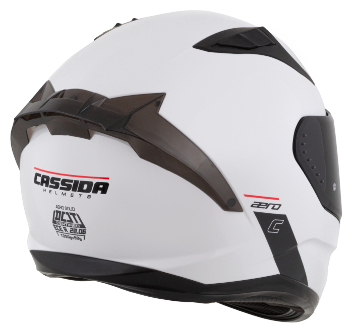 Casca Cassida Integrala Aero Solid Alb-Negru Omologare ECE 22.06. [14]