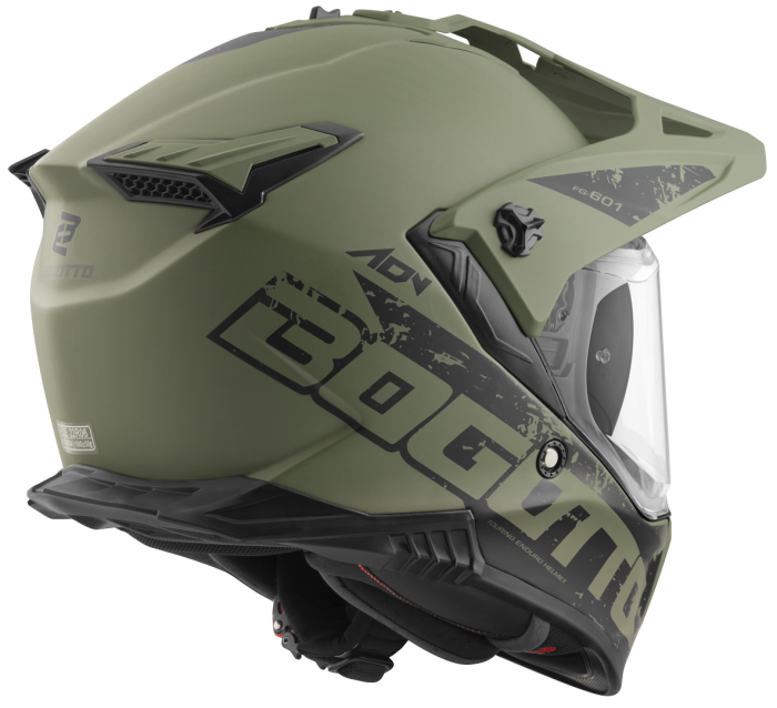 Cască moto cross-adventure-atv Bogotto FG-601 Duo Enduro Fiberglass Off-Road ECE 22.06 - Ochelari de soare integrati, fibra de sticla [8]