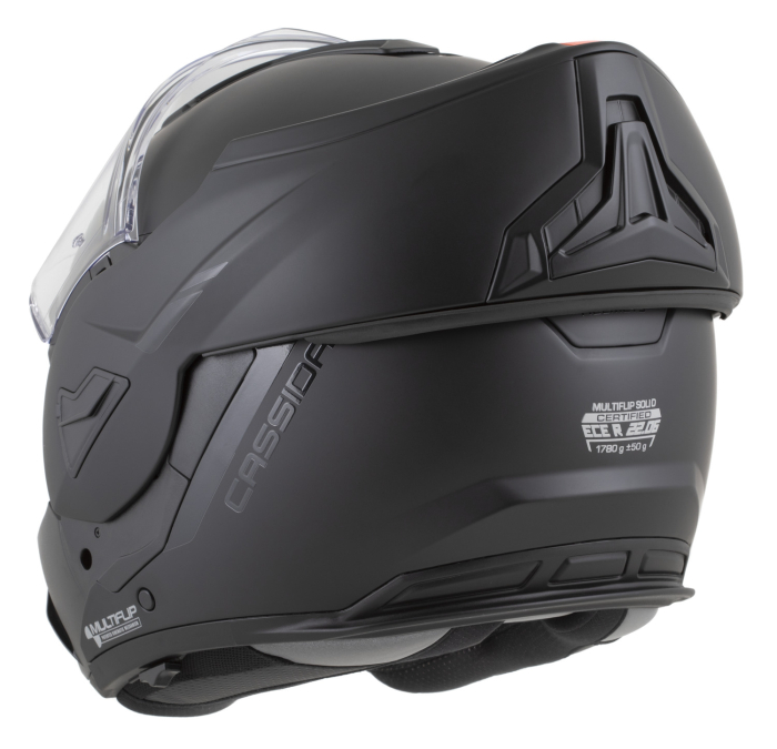 Casca moto Flip-Back, Cassida BlackOut Multiflip Solid cu Ochelari Soare Integrati [4]