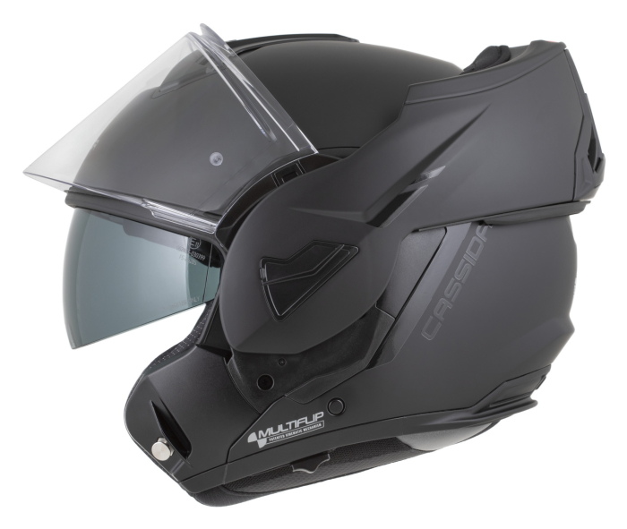 Casca moto Flip-Back, Cassida BlackOut Multiflip Solid cu Ochelari Soare Integrati [29]