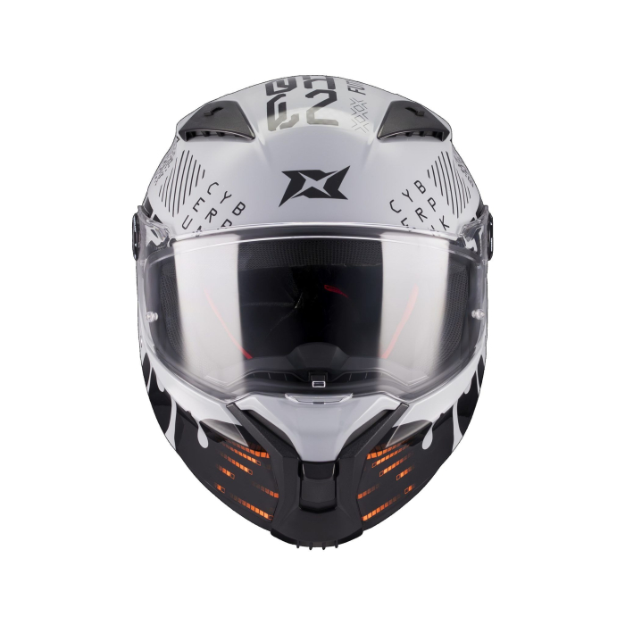 Casca integrala Axxis Fenix Cyberpunk C4 alb lucios [3]