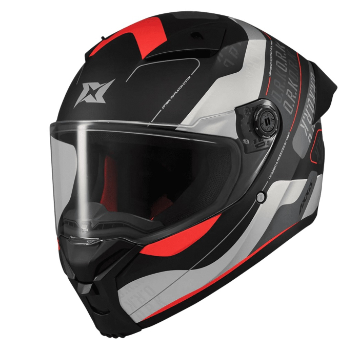 Casca integrala Axxis Fenix Ork B5 rosu mat [2]