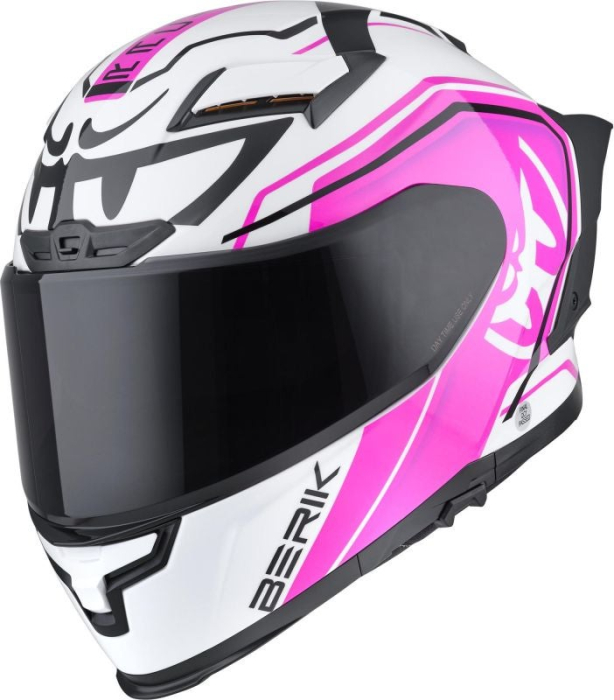 Casca moto integrala Berik FF871 Mapuro alb negru mov ECE 22.06 [2]