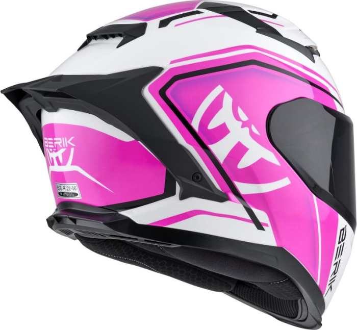 Casca moto integrala Berik FF871 Mapuro alb negru mov ECE 22.06 [5]