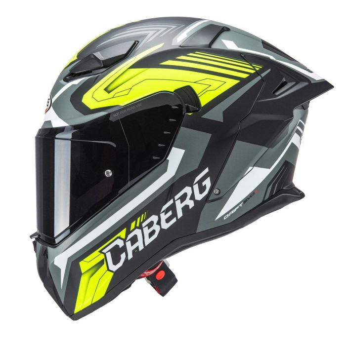 Casca integrala Caberg Drift Evo II SV Jarama L6 negru/gri/galben fluor mat [4]