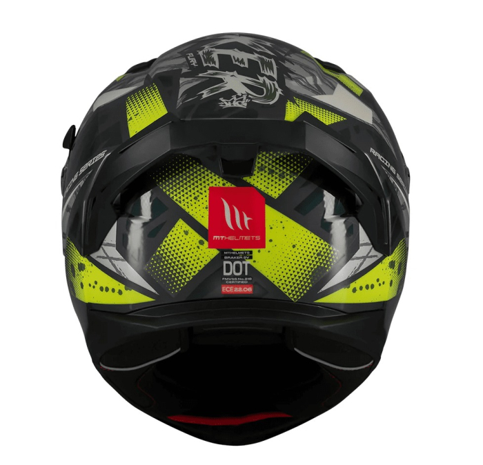 Casca integrala MT Braker SV Fury C6 gri/galben lucios [4]