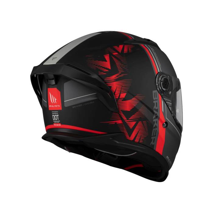 Casca integrala MT Braker SV Charm B5 negru/roșu mat [3]