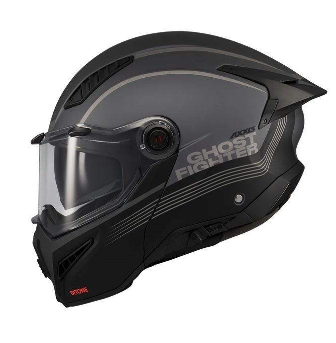 Casca modulabila Axxis GhostFighter SV Bitone C12 gri mat [2]