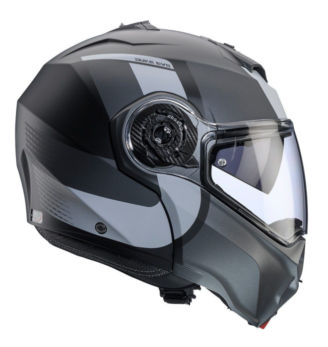 Casca modulabila Caberg Duke Evo SV Indy P7 negru/gun metal (titanium)/gri mat [3]