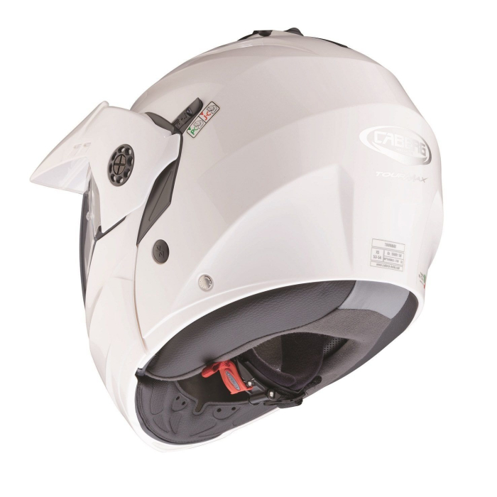 Casca modulabila adventure Caberg Tourmax X SV alb metalic lucios [4]