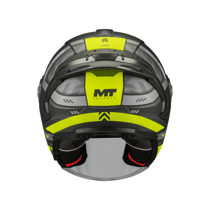 Casca open face MT Cosmo SV Arrow B3 galben fluor mat [4]