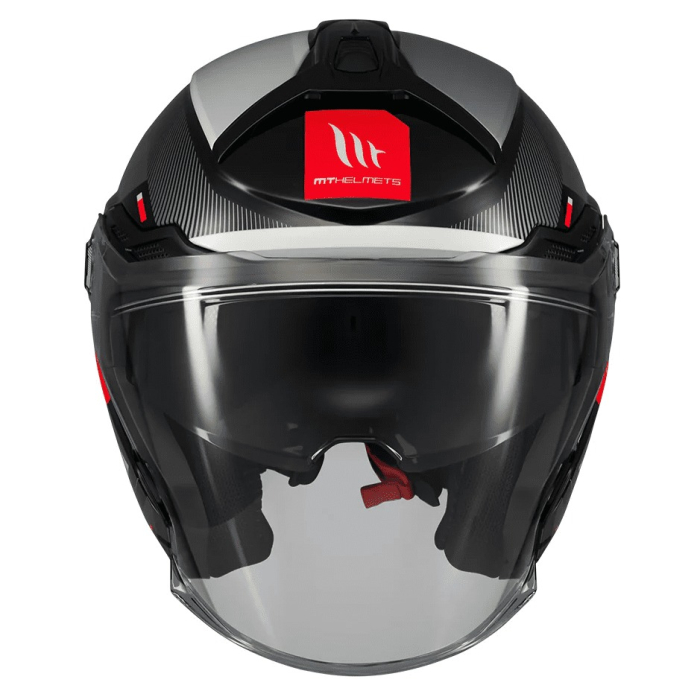 Casca open face MT Cosmo SV Silence B2 negru/gri lucios [3]