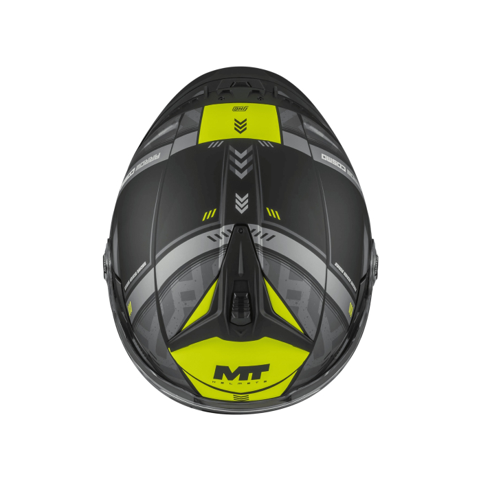 Casca open face MT Cosmo SV Arrow B3 galben fluor mat [3]