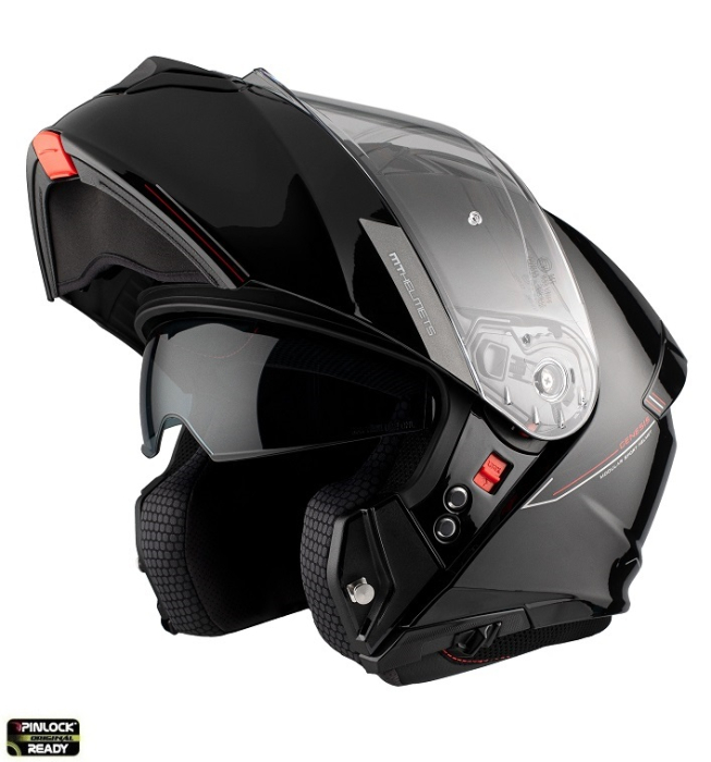 Casca modulara ABS cu viziera Pinlock Ready negru [3]