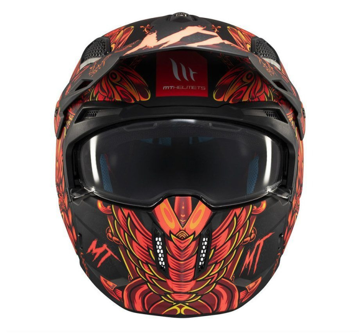 Casca MT Streetfighter SV S B5 Hellish roșu mat [3]