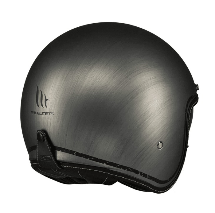Casca open face MT Le Mans 2 S SV Scratched Chrome A2 gri mat [4]