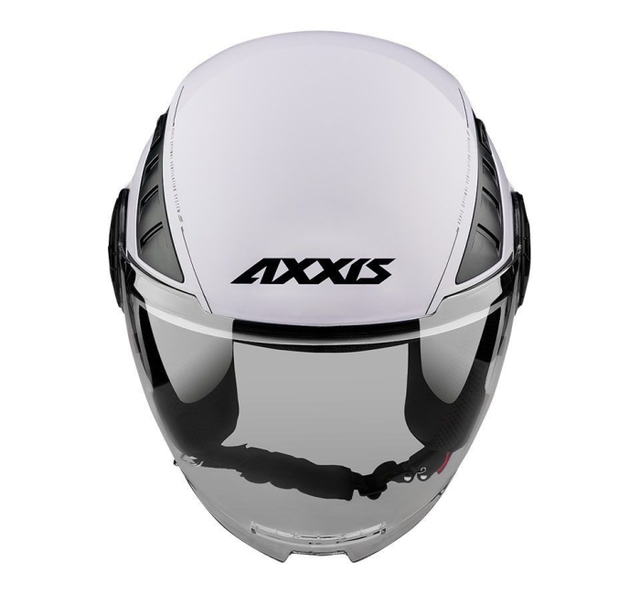 Casca open face Axxis Metro S A0 alb lucios [2]