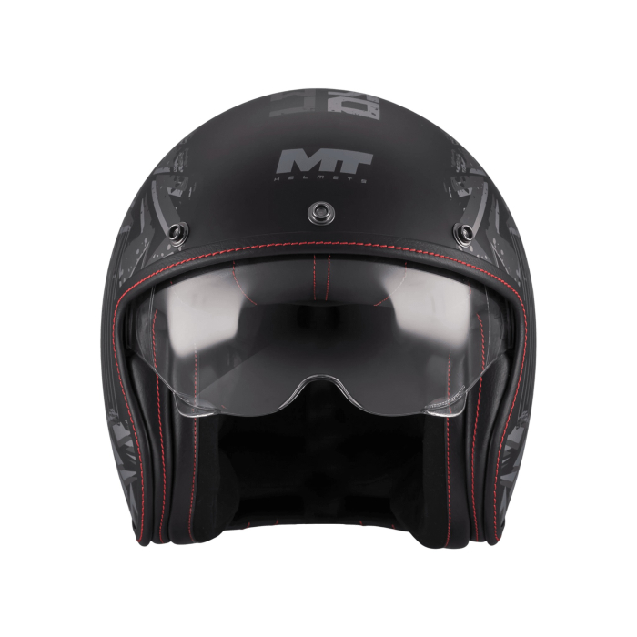 Casca open face MT Le Mans 2 S SV Dystopic B12 negru mat [3]