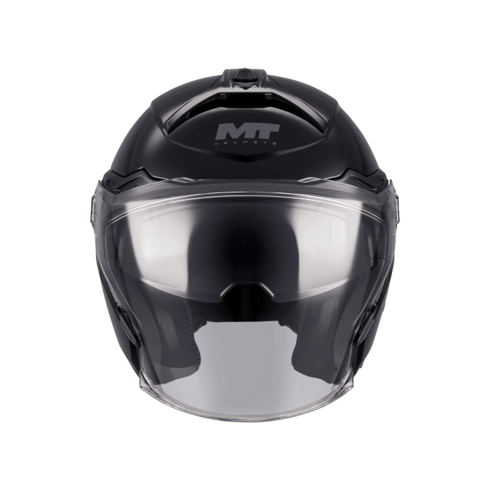 Casca open face MT Cosmo SV Pure negru lucios [3]