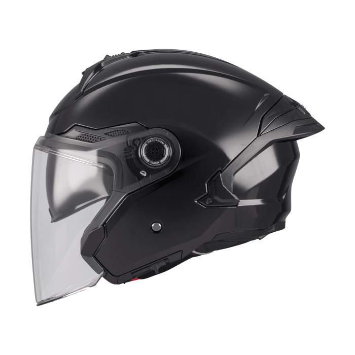 Casca open face MT Cosmo SV Pure negru lucios [2]