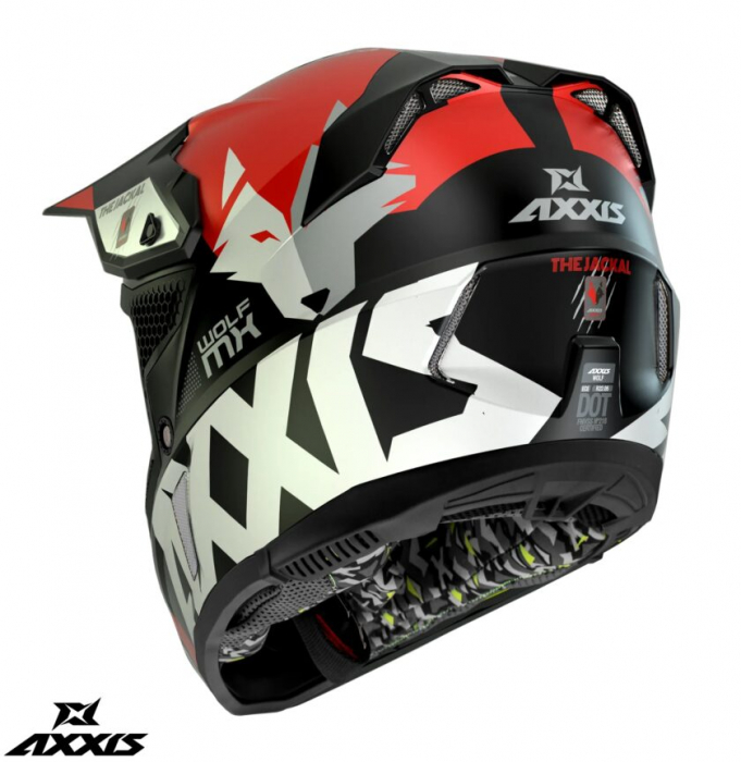 Casca Axxis Wolf A1 negru mat off road [2]
