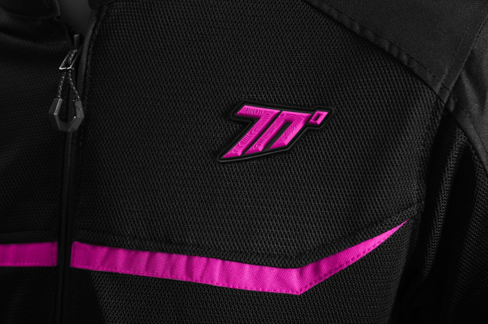Geaca moto vara dama Seventy Mojave negru fuchsia [8]