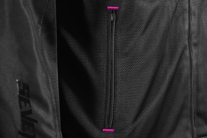 Geaca moto vara dama Seventy Mojave negru fuchsia [6]