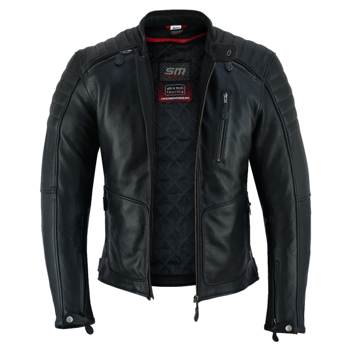 Geacă moto piele SM Racewear Presto – protecții CE, ventilație, căptușeală detașabilă [3]