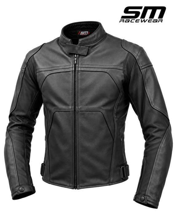 Geacă moto piele SM Racewear Roadster – protecții CE, căptușeală detașabilă [4]