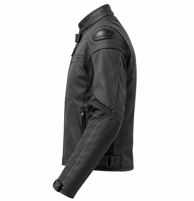 Geacă moto piele SM Racewear Roadster – protecții CE, căptușeală detașabilă [3]