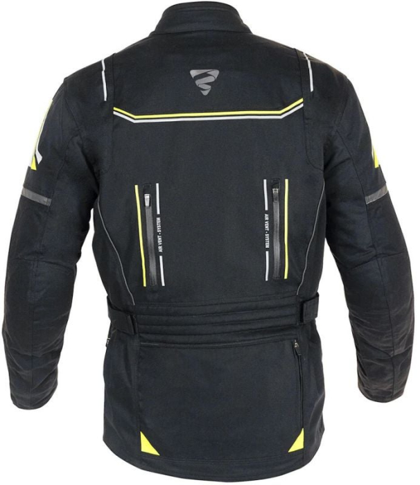 Geaca moto textila GMS Terra Eco negru galben [2]