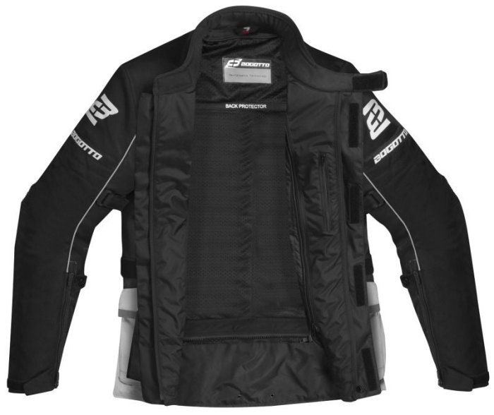 Geaca moto textila impermeabila Bogotto Tampar Tour negru [4]