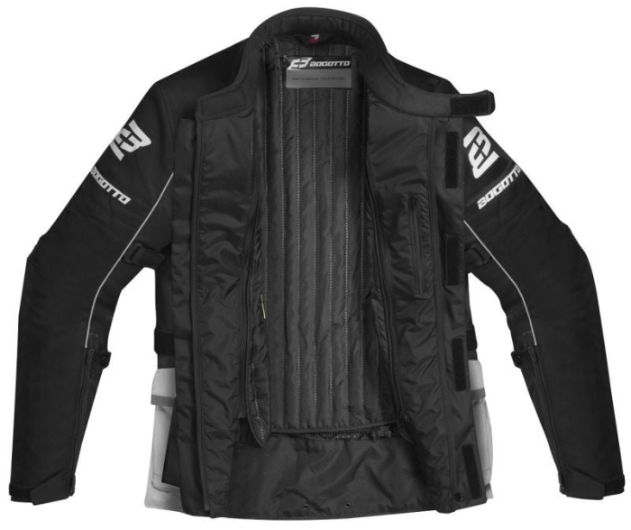 Geaca moto textila impermeabila Bogotto Tampar Tour negru [3]