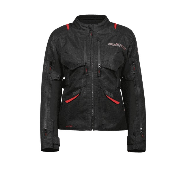 Geaca moto Seventy SD-JT67 Tanami negru/roșu [3]