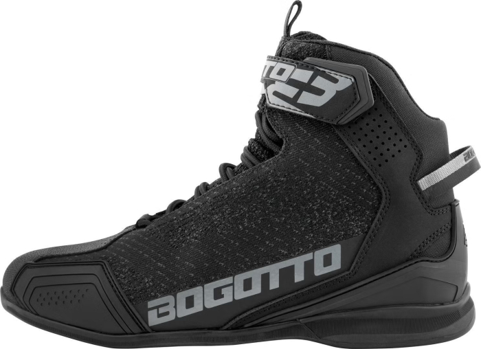 Ghete moto aerisite Bogotto Tokyo - Negre, unisex, certificate CE [3]