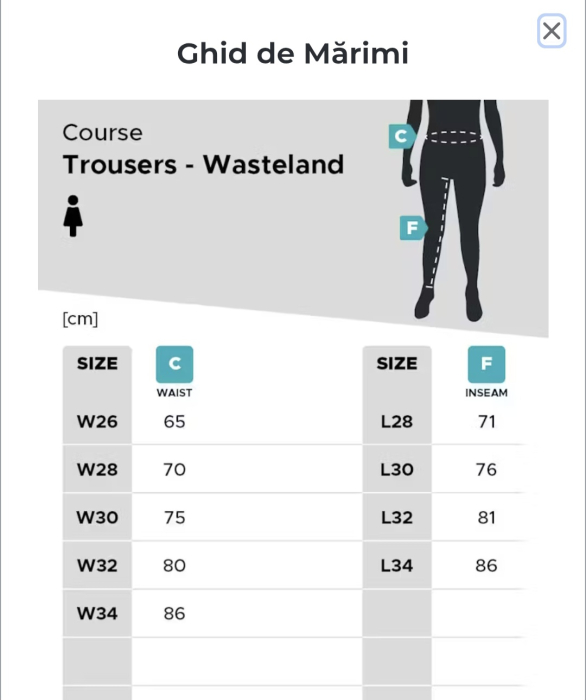 Pantaloni moto textili dama Course Cargo Wasteland - Urban/Touring - Protecții CE - Intarituri - Design casual, potriviti si pentru birou [8]