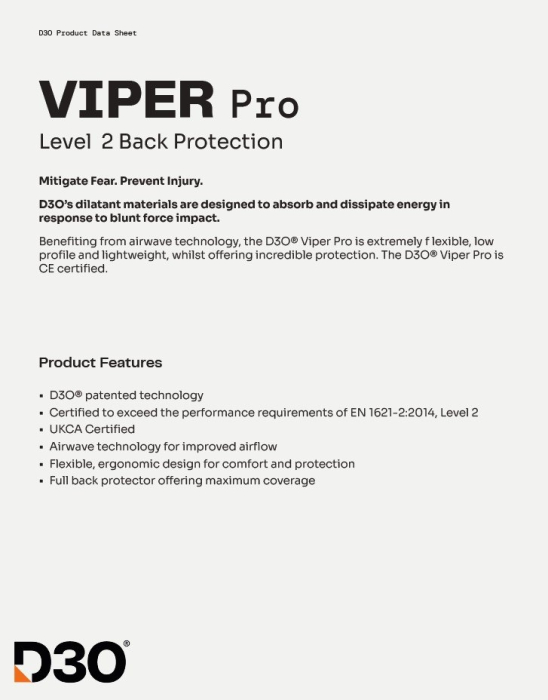 Protectie Coloana SECA D3O – Viper Pro – Certificata Level 2 [7]