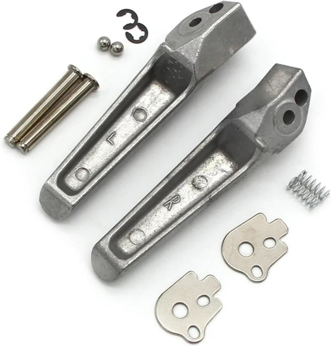 Scărițe moto pasager/spate Honda CBR600 F4i, CBR900RR, CBR929, CBR954, VFR800, CB1300, CB400, CBR1100XX – footrest / footpeg din aluminiu [2]
