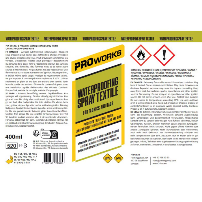 Spray impermeabilizant Proorks, universal, pentru textile [4]