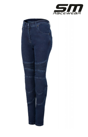 Pantaloni dama - Blugi moto SM Racewear Chaser Lady - Femei - Urban - Protectii CE - Kevlar/Aramida