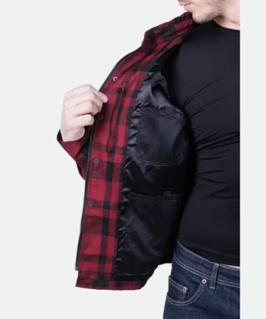 Camasa moto Raven Subotica - Aramida integral, protectii CE umeri/coate, inchidere fermoar + capse [7]