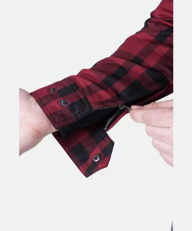 Camasa moto Raven Subotica - Aramida integral, protectii CE umeri/coate, inchidere fermoar + capse [8]