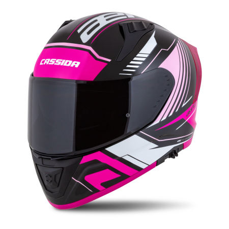 Casca Cassida Integrala Aero Drome Negru-Roz-Alb Omologare ECE 22.06. [3]