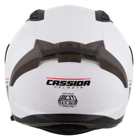 Casca Cassida Integrala Aero Solid Alb-Negru Omologare ECE 22.06. [1]