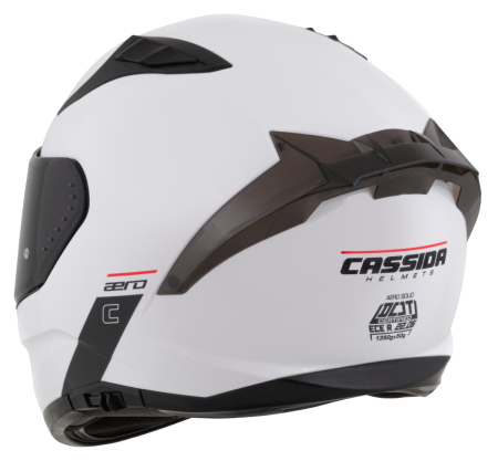 Casca Cassida Integrala Aero Solid Alb-Negru Omologare ECE 22.06. [2]