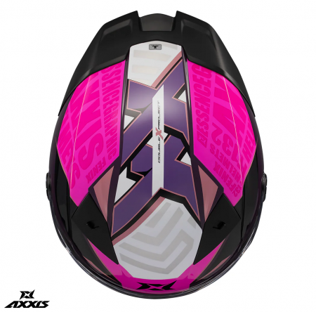 Casca integrala Axxis Fenix Essence C8 roz mat [5]