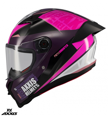 Casca integrala Axxis Fenix Essence C8 roz mat [2]